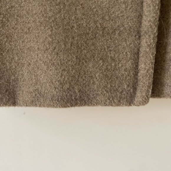 Calvin Klein Taupe/Brown Pea Coat, Size 16 Double Breasted - Picture 9 of 16